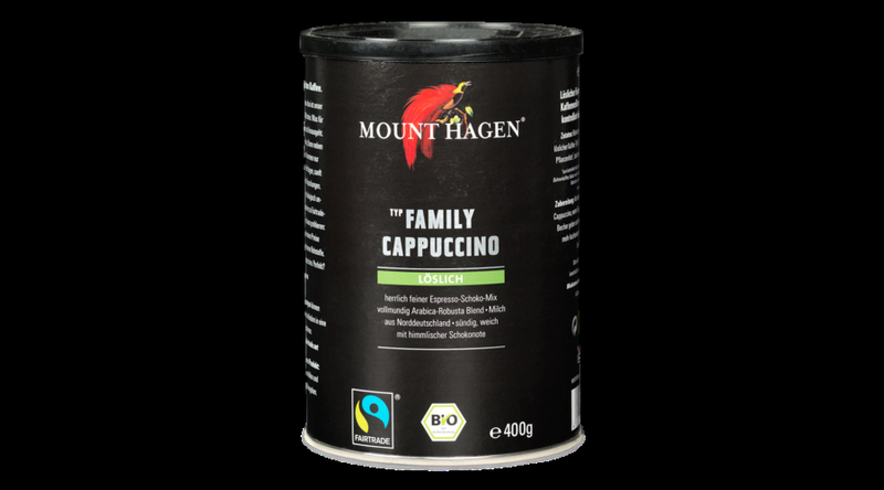 Mount Hagen Bio Cappuccino (családi) - Fairtrade 400g