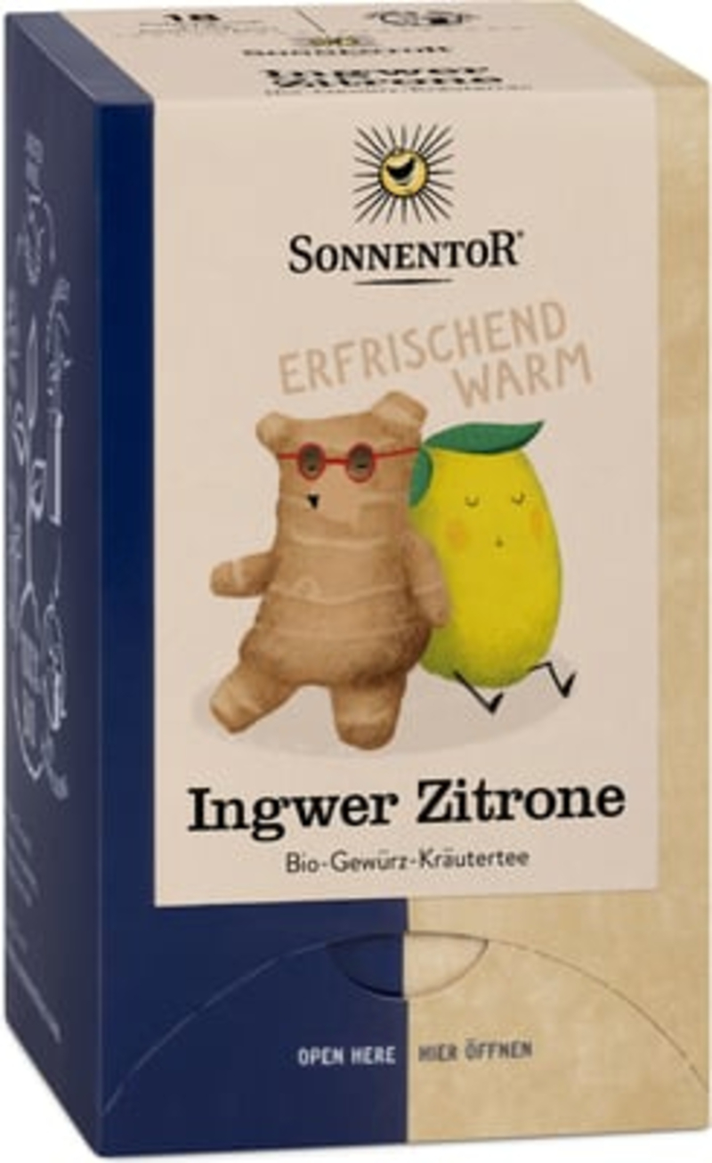 Sonnentor Bio Gyömbér energia tea - filteres 30g