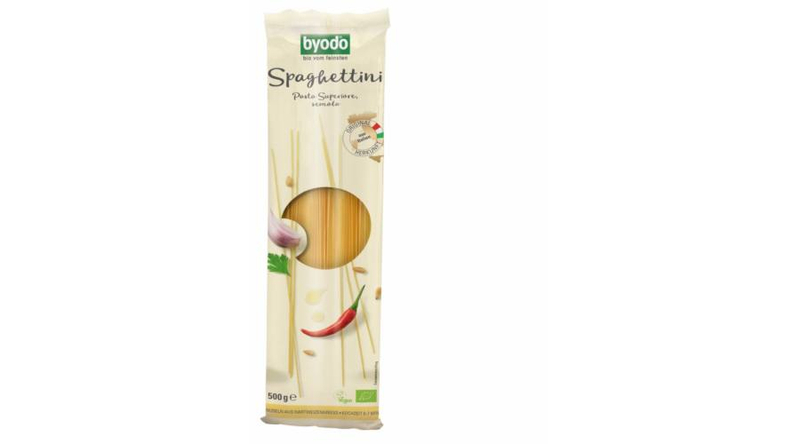 Byodo Bio Spaghettini, semola tészta 500g