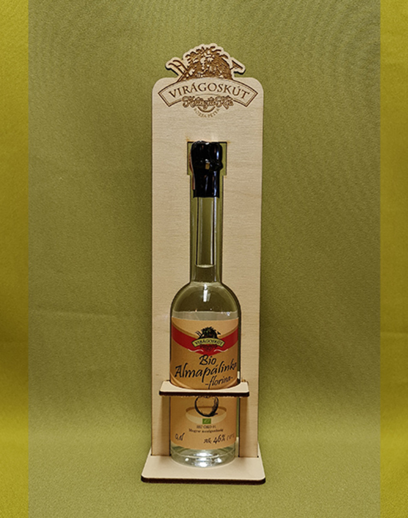 Bio almapálinka -florina- 100ml 46%, díszdobozban