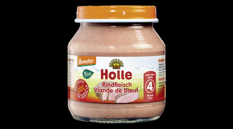 Holle Bio Marhahús - üveges bébiétel 125g