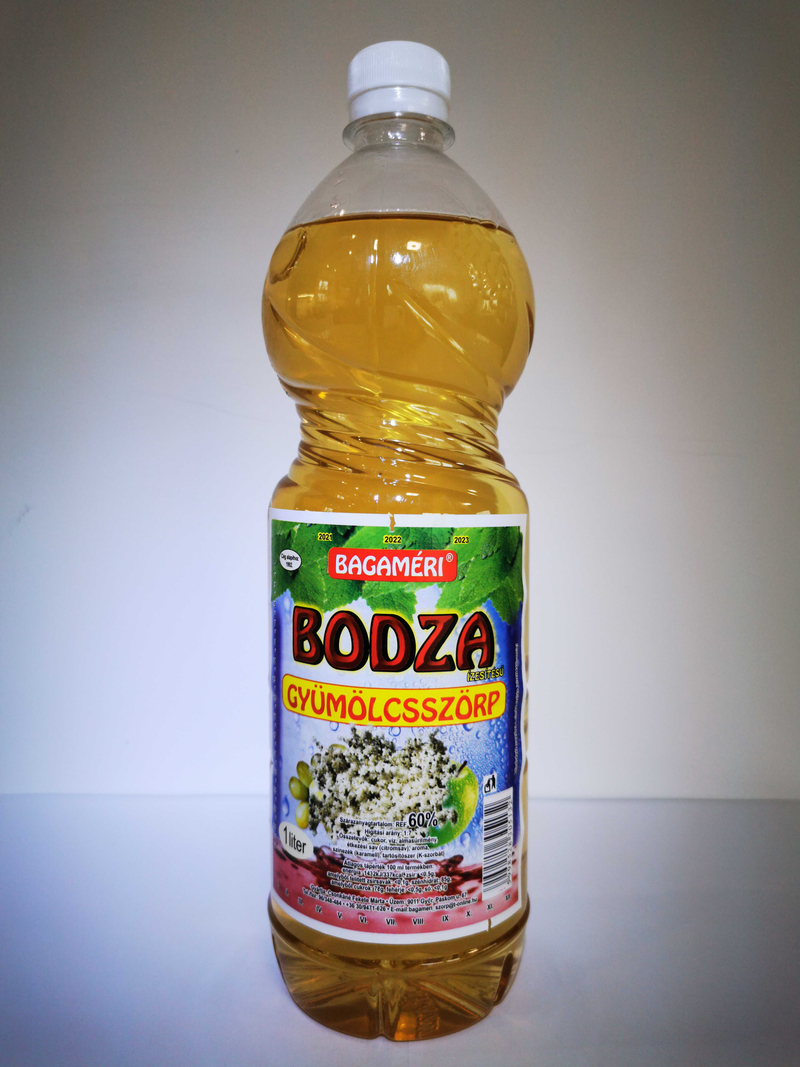Bodza ízesítésű gyümölcsszörp 1 liter