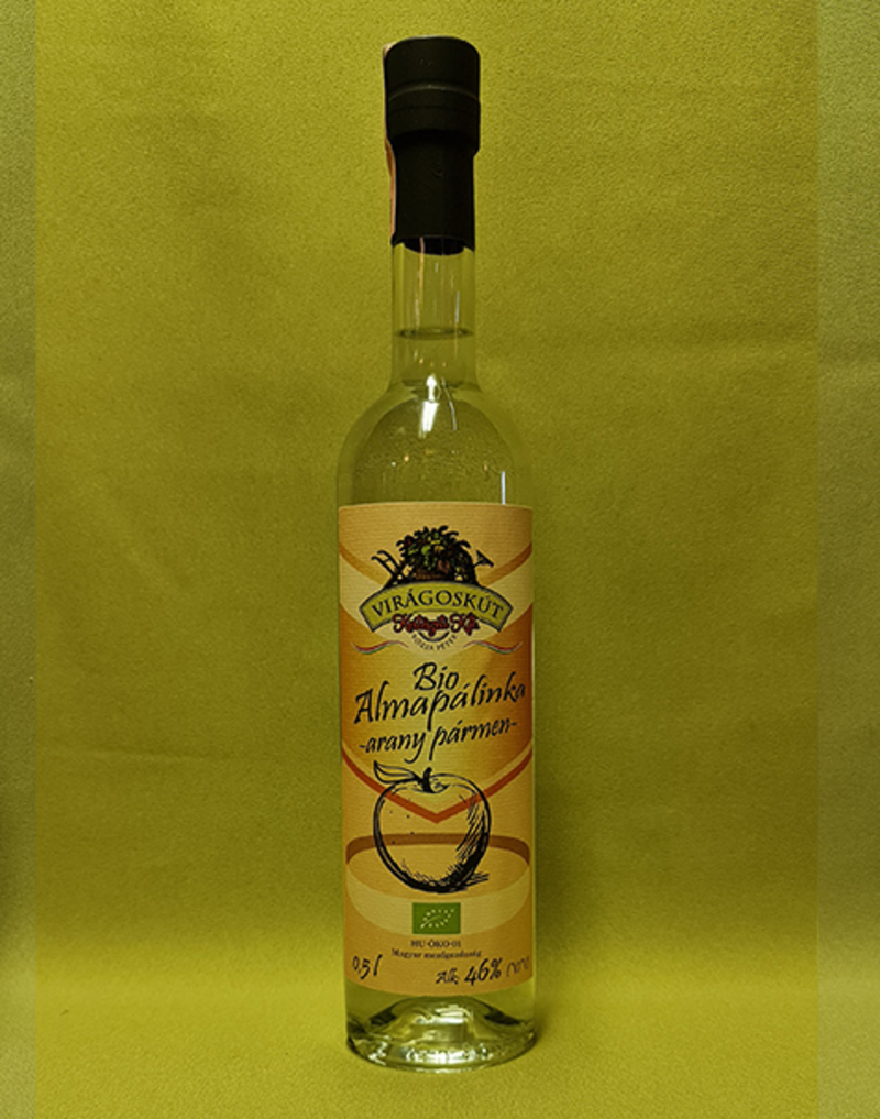 Bio almapálinka -arany pármen- 500ml 46%