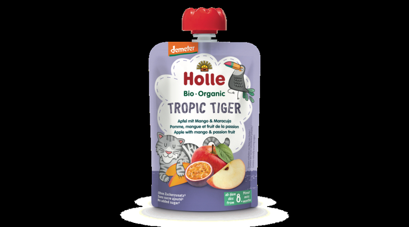 Holle Bio Tropic Tiger - Tasak Alma mangóval és maracujával 100g