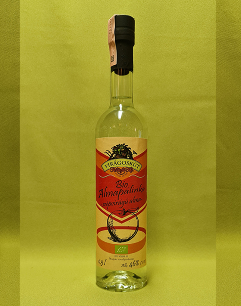 Bio almapálinka -szépvirágú alma- 500ml 46%
