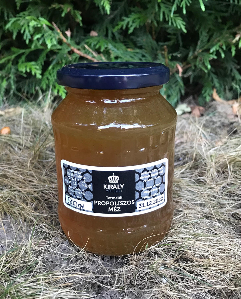 Propoliszos virágméz (250 g)