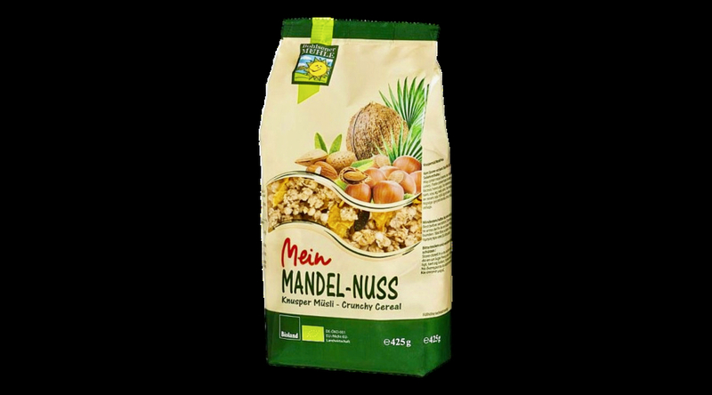 Bohlsener Mühle Bio müzli mandula-mogyoró crunchy 425g