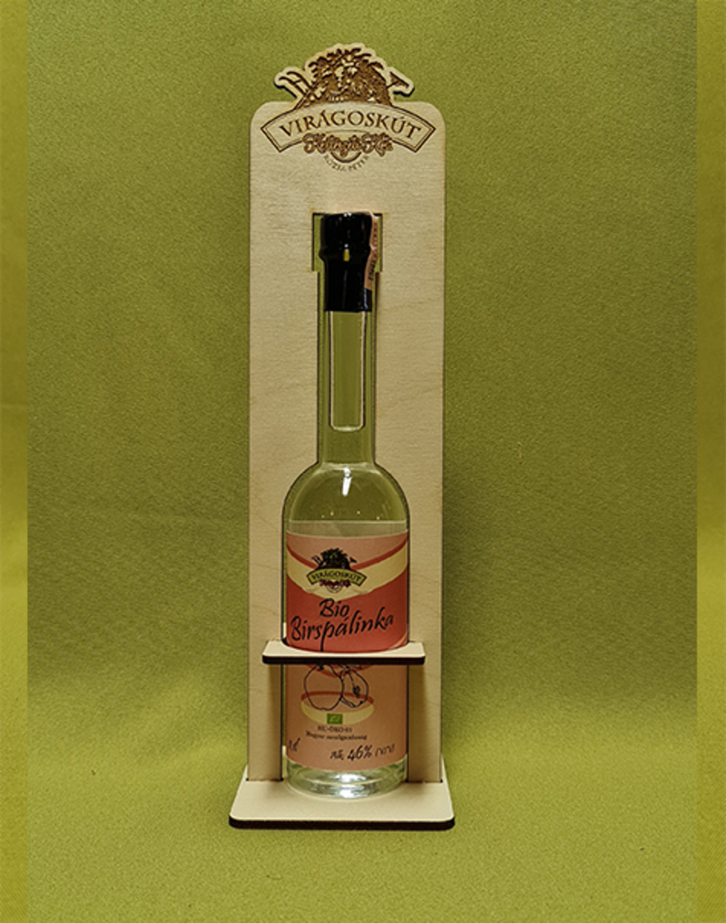 Bio birspálinka 100ml 46%, díszdobozban