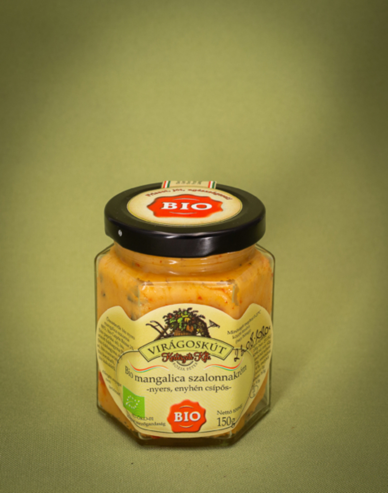 Bio mangalica szalonnakrém (fűszeres zsír) 150g -enyhén csípős-