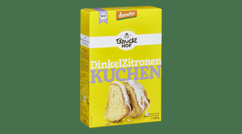 Bauckhof Bio Citromtorta keverék, tönköly, Demeter 485g