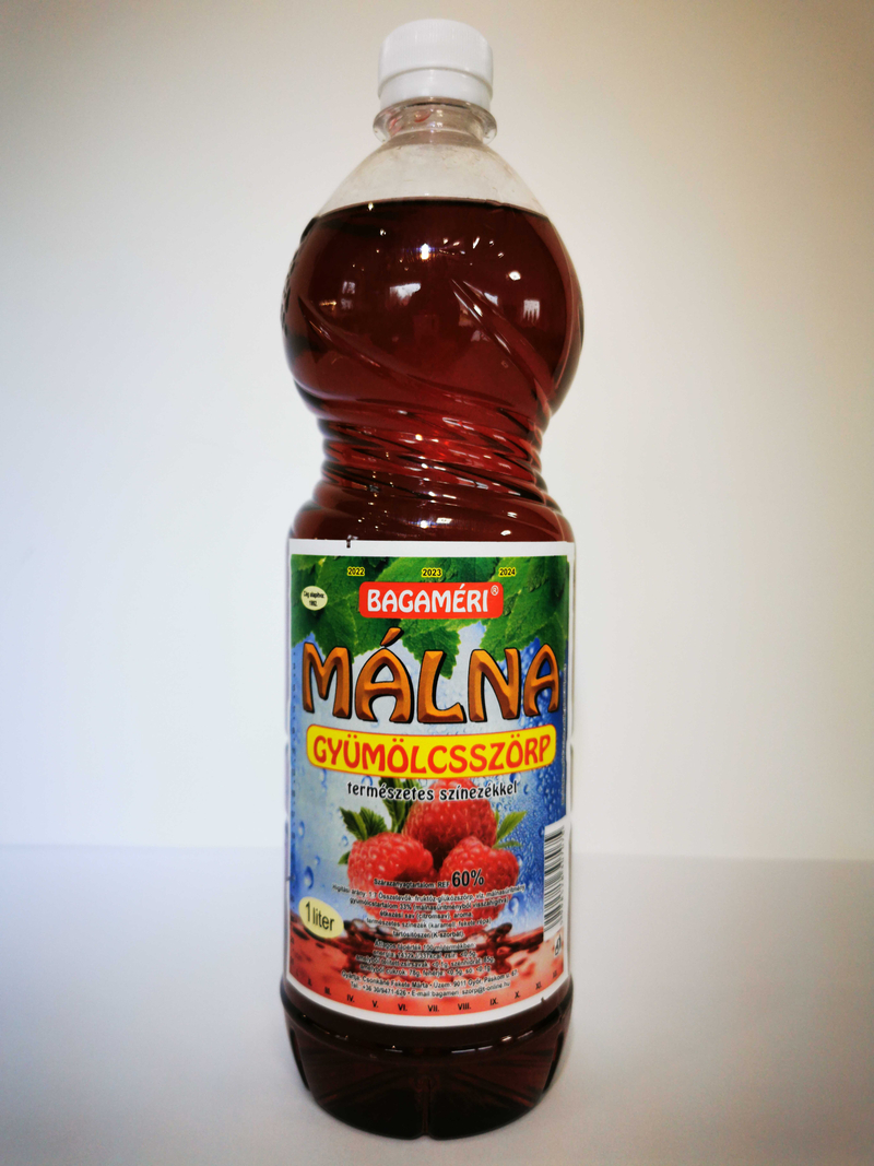 Málna gyümölcsszörp 1liter