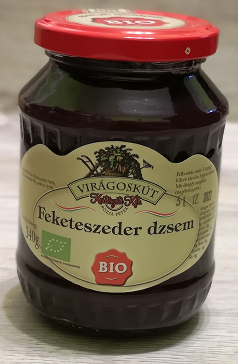 Bio feketeszeder dzsem