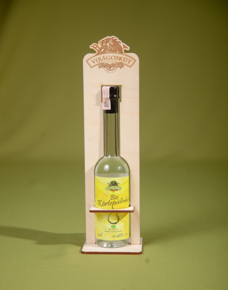 Bio körtepálinka 100ml 46%, dísztartóban