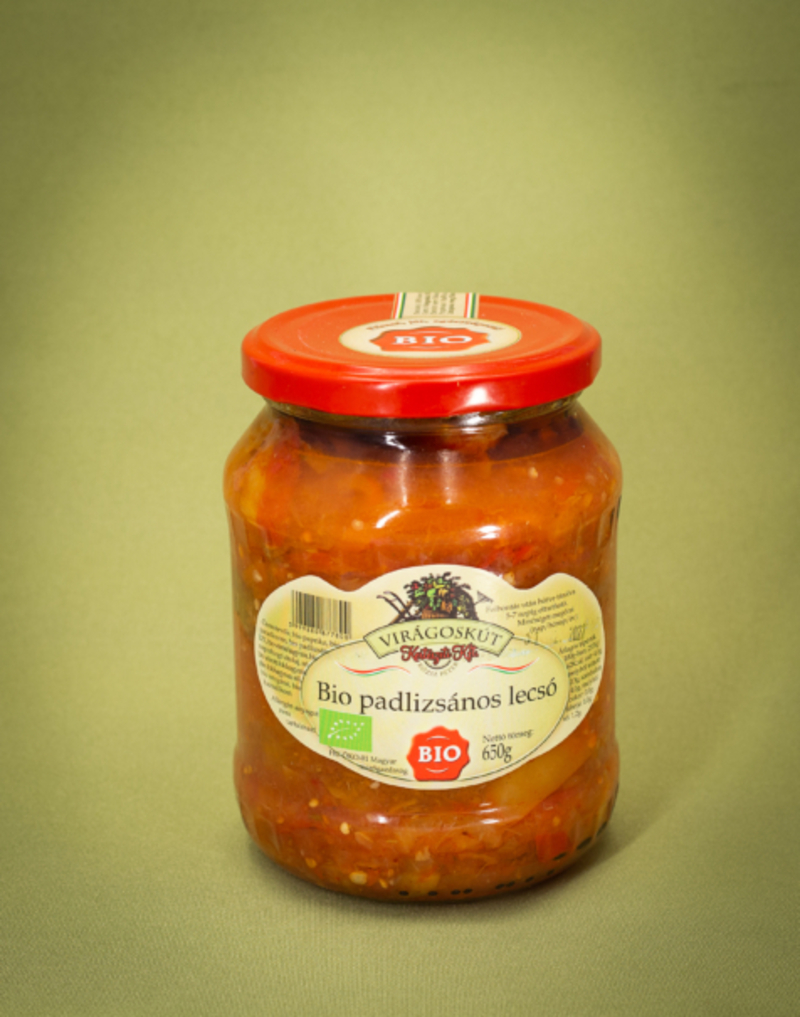 Bio padlizsános lecsó 650g