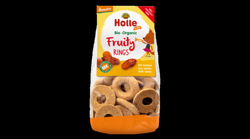 Holle bio Gyümölcsös karikák datolyával 125g